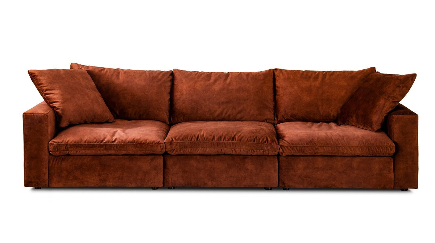 Sofa modułowa z wyższą podstawą LAZY personalizowany do salonu