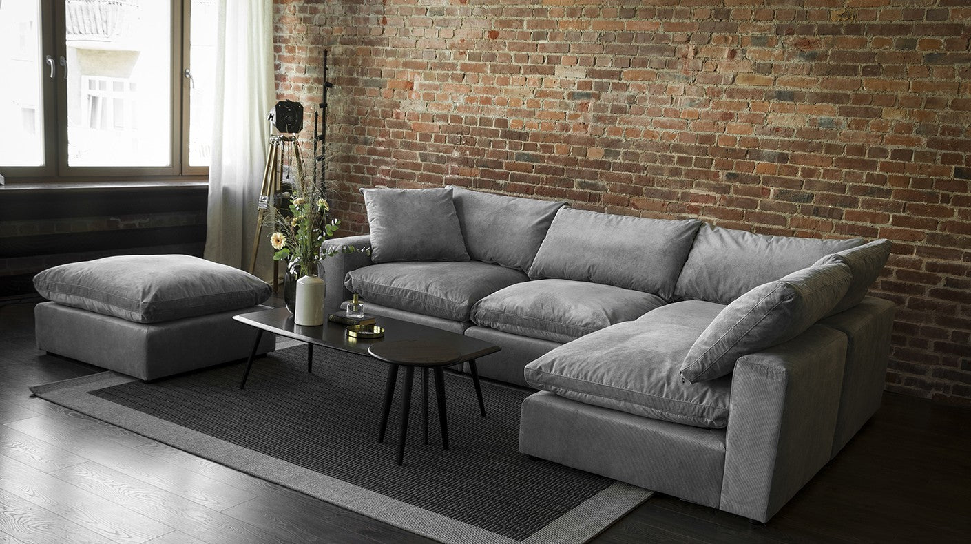 Sofa modułowa z wyższą podstawą LAZY personalizowany – Nordic Line