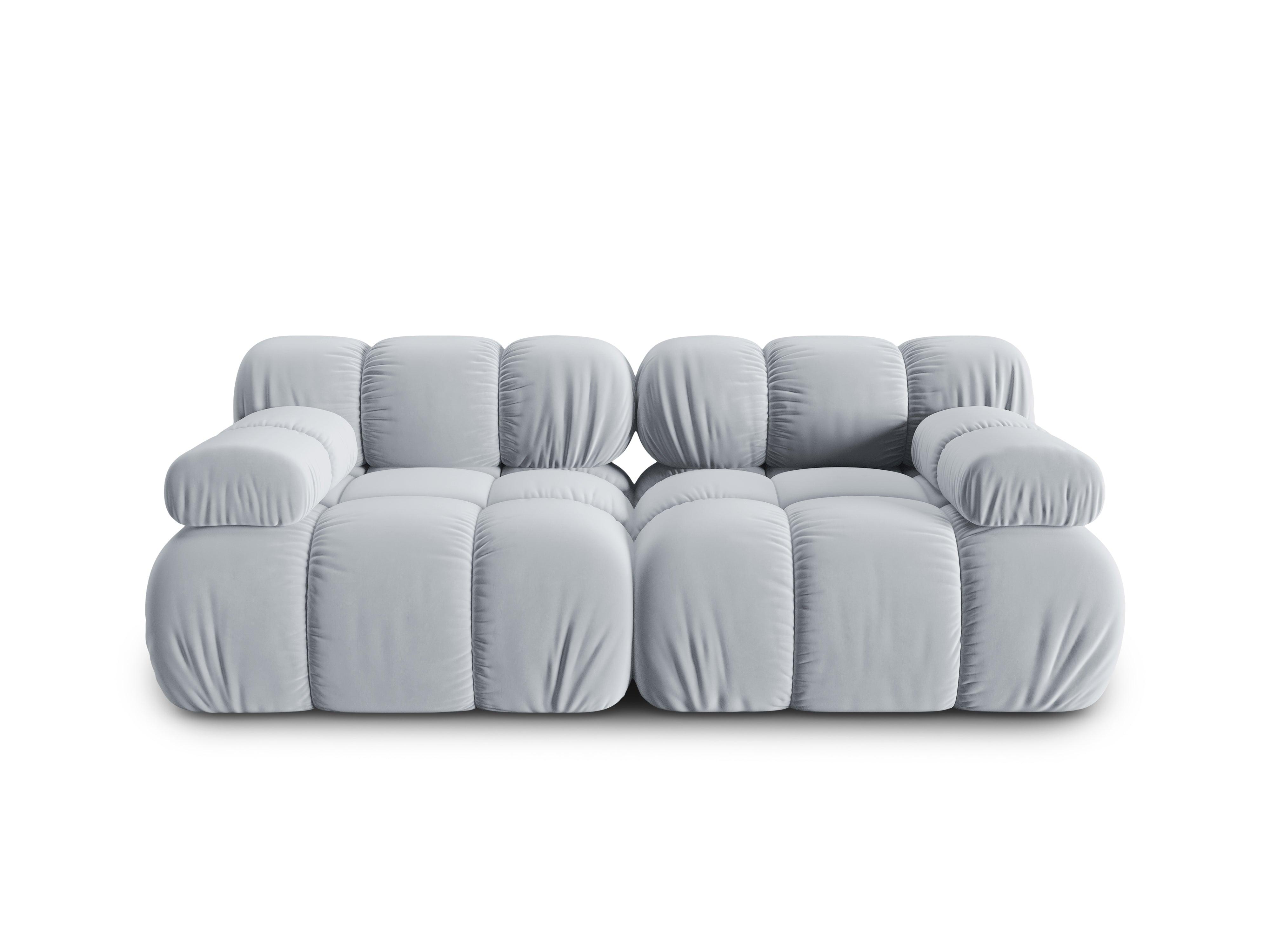 Sofa aksamitna 2-osobowa TROPEA jasnoniebieski Milo Casa    Eye on Design