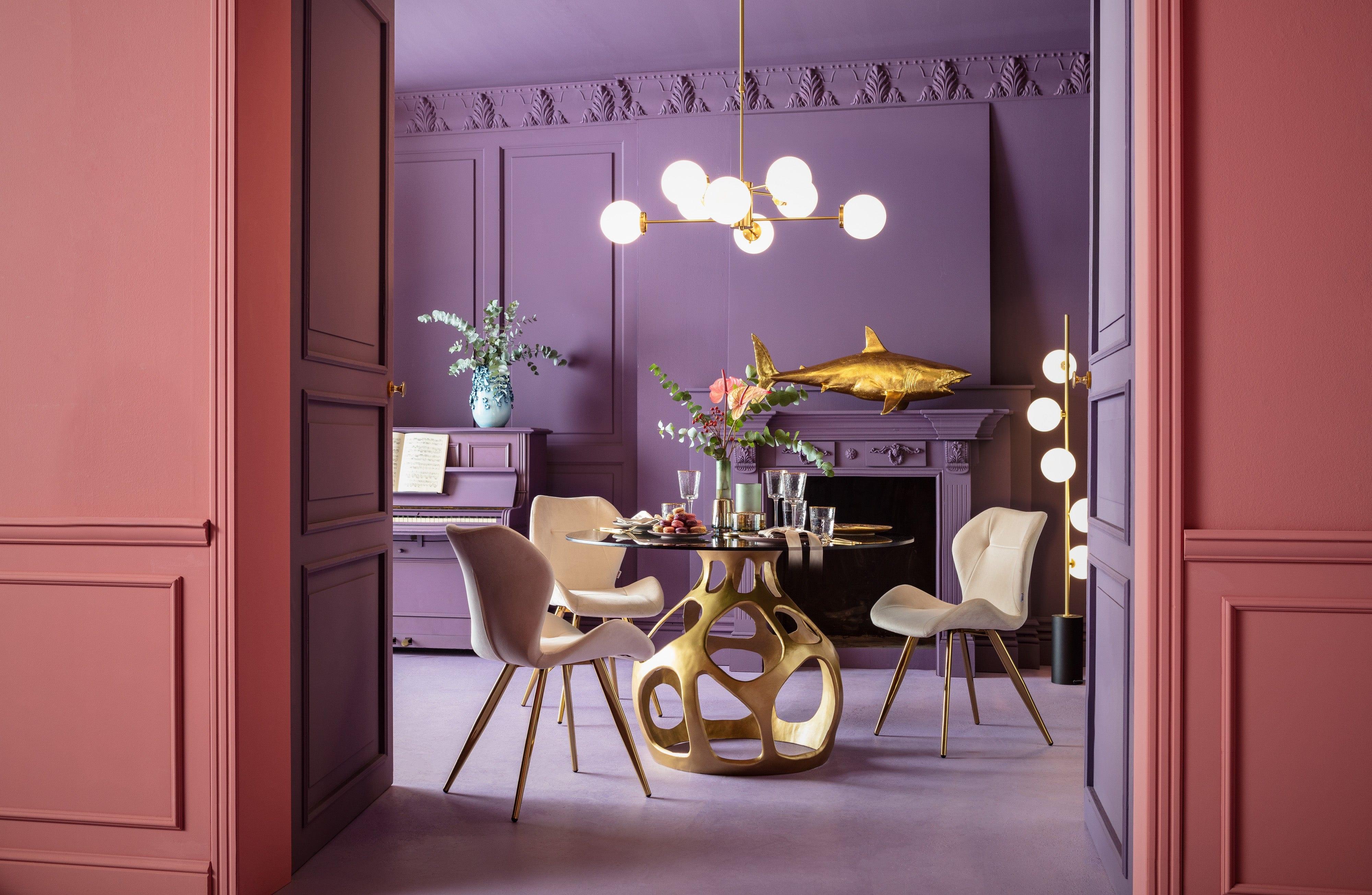 Stół okrągły VOLCANO złoty Kare Design    Eye on Design