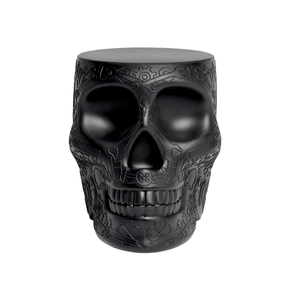 Stołek i stolik boczny MEXICO czarny Qeeboo    Eye on Design