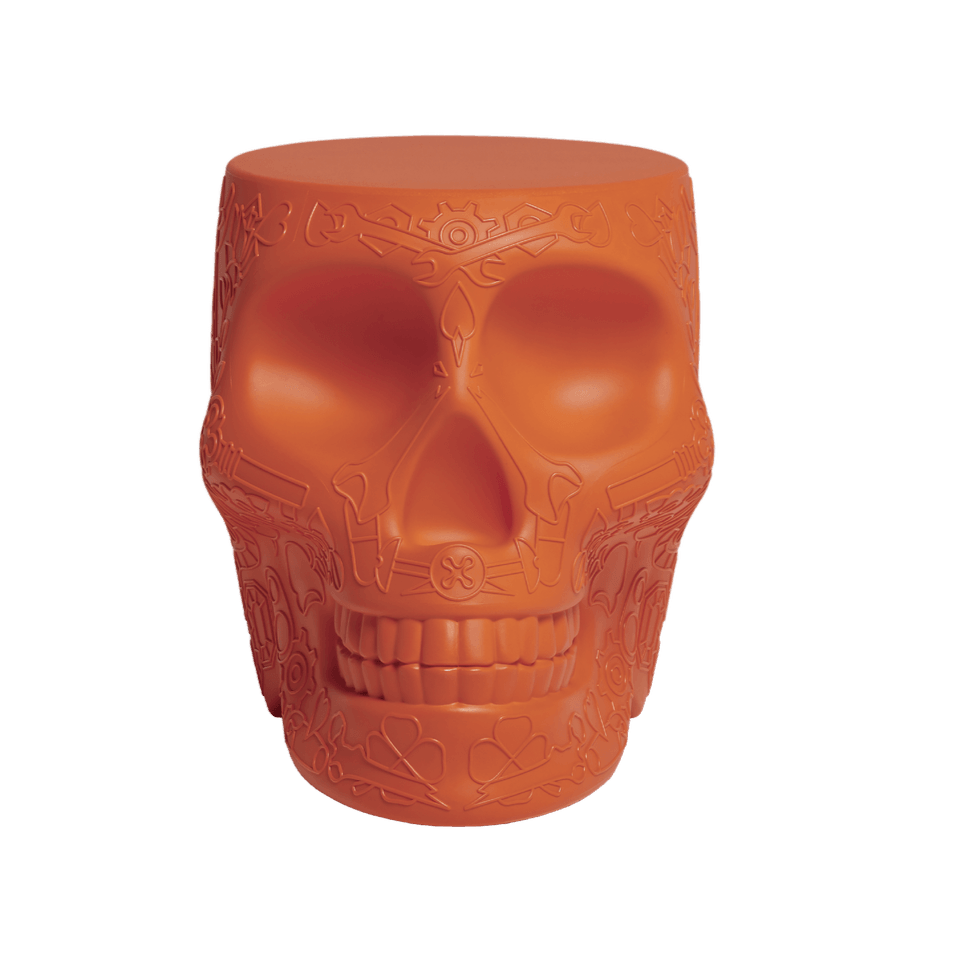 Stołek i stolik boczny MEXICO terakota Qeeboo    Eye on Design