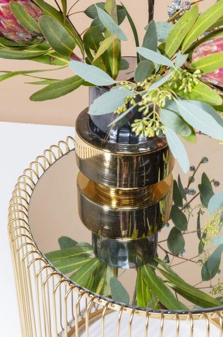 Zestaw stolików bocznych SHINE złoty Kare Design    Eye on Design